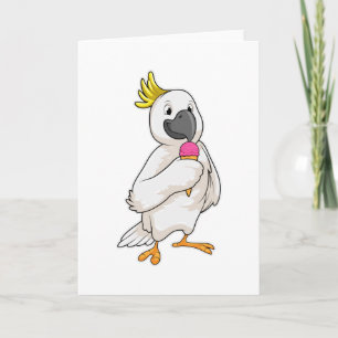 Parrot med Waffle glass Kort