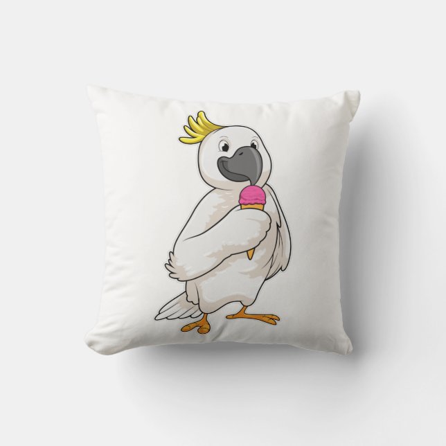 Parrot med Waffle glass Kudde (Framsida)