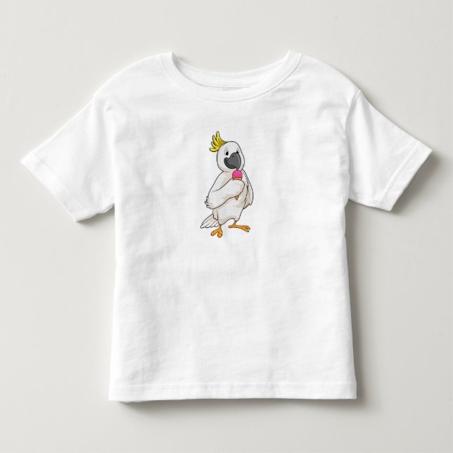 Parrot med Waffle glass T Shirt (Framsida)