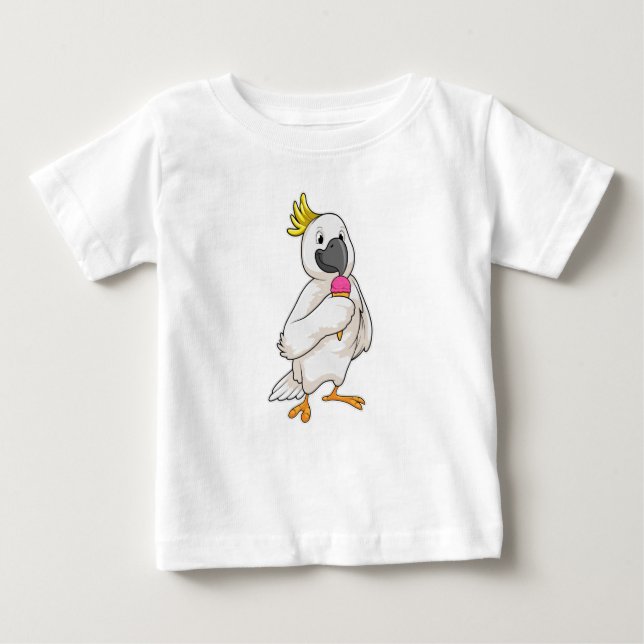 Parrot med Waffle glass T Shirt (Framsida)