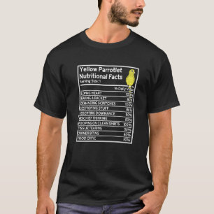 Parrot Näringsfenomen I Gult Parrotlet T Shirt