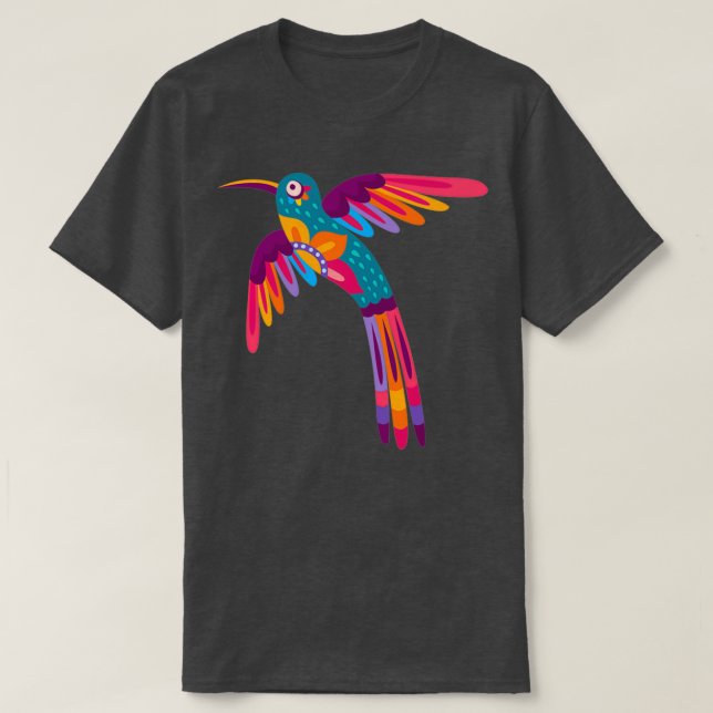 Parrot och Coola - lustigt exotiska tropiska moröt T Shirt (Design framsida)