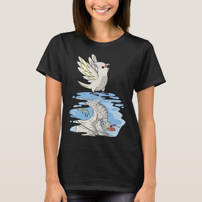 Parrot och Dragon Reflection I Goffins Cockatoo T Shirt (Framsida)