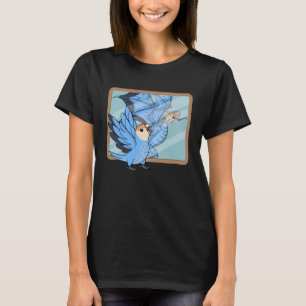 Parrot och draken reflektion I Perfekt Blå Kärlek T Shirt