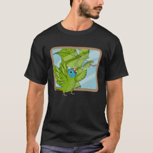 Parrot- och drakreflektion I blåkrönt konure T Shirt