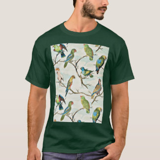 Parrot och Handflatan dekorativ T Shirt