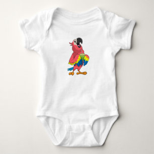 Parrot och kokonut med dricksstrå t shirt