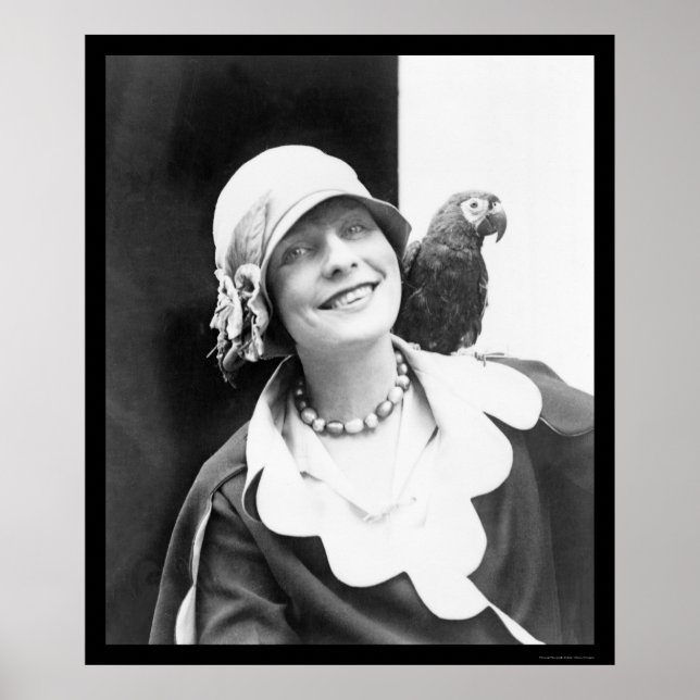 Parrot och Lycklig Dam 1924 Poster (Framsidan)