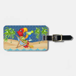 Parrot och Margarita Luggage Bag Märkre - Se tillb Bagagebricka