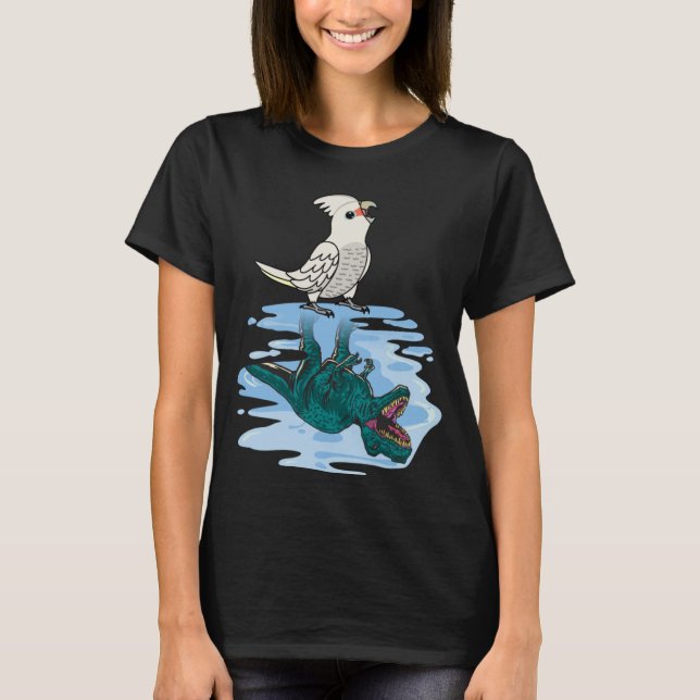 Parrot och Rex Reflection I Goffins Cockatoo T Shirt (Framsida)