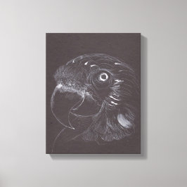 Parrot - Original Teckning - Kanvastryck