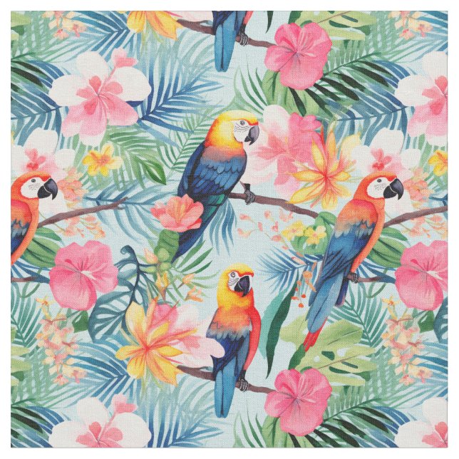 Parrot Palooza Tyg (Närbild)