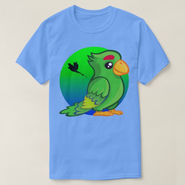 Parrot Paradise Circle Birds T Shirt (Design framsida)