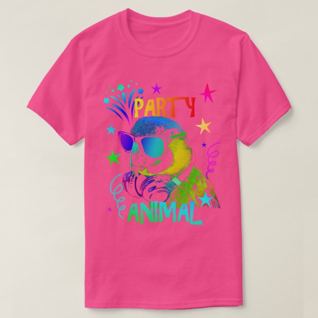Parrot Party Animal T Shirt (Design framsida)