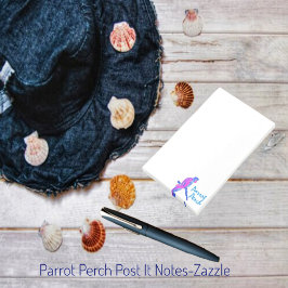 Parrot Perch Post-it Notes Block