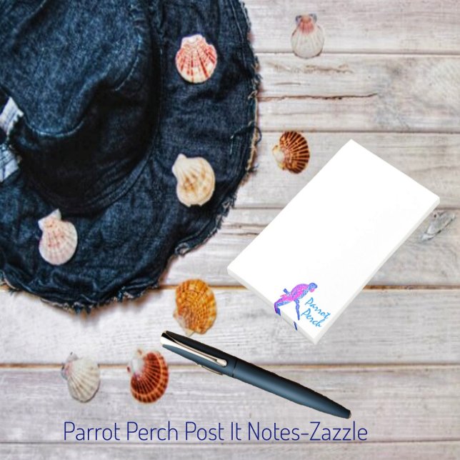 Parrot Perch Post-it Notes Block (Skapare uppladdad)