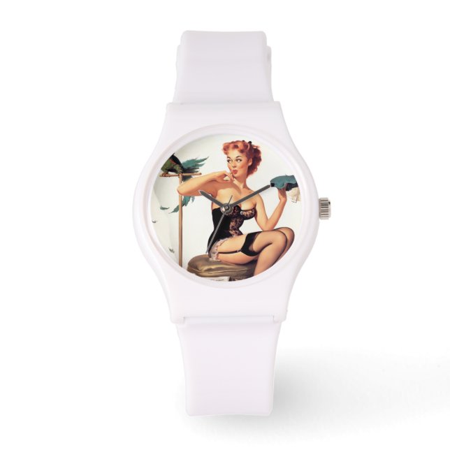 Parrot Pin Up Armbandsur (Framsida)