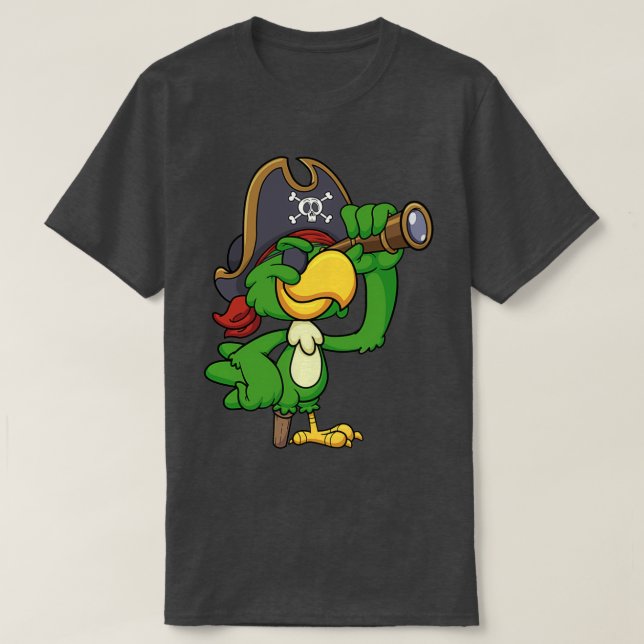 Parrot Pirat T Shirt (Design framsida)
