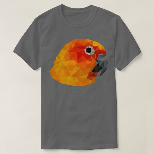 Parrot Polygon Birds T Shirt (Design framsida)