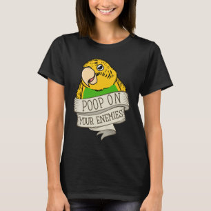 Parrot Poop på din fiender Gult Budgie Budger T Shirt