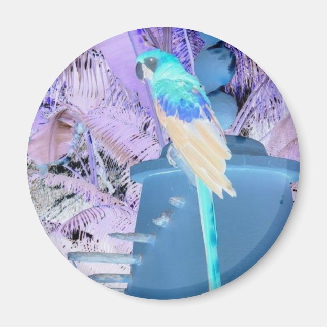 Parrot Pop Art Magnet (Framsidan)