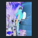 Parrot Pop Art Poster<br><div class="desc">Utformning av söt blue pop art parrot</div>