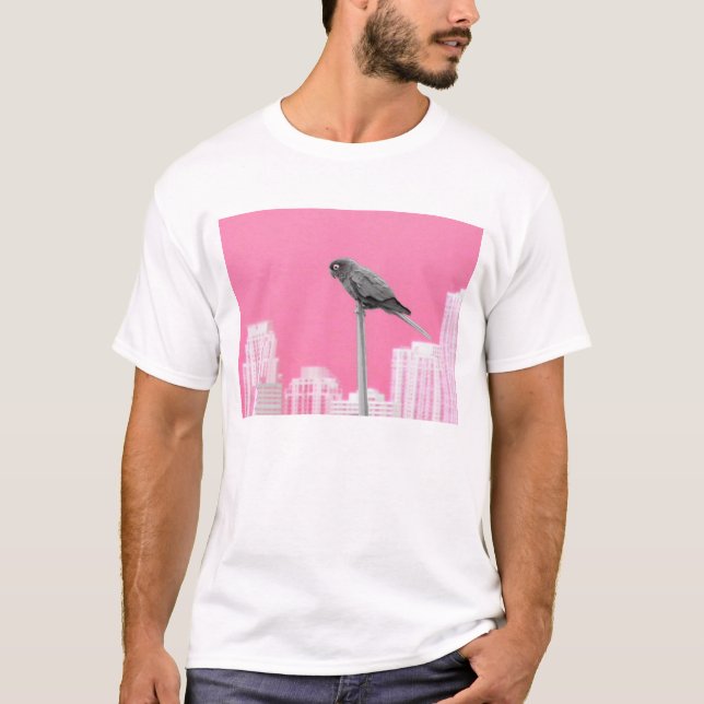 ~Parrot~ POP ART TEE, ROSA Tee (Framsida)