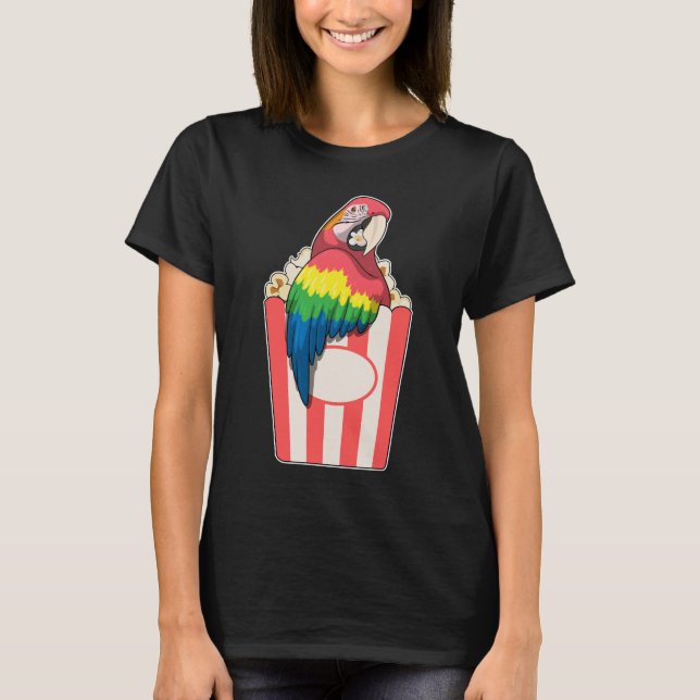 Parrot Popcorn T Shirt (Framsida)