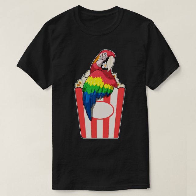 Parrot Popcorn T Shirt (Design framsida)