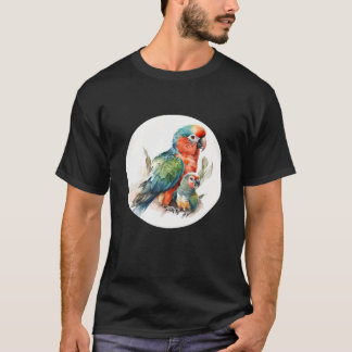Parrot porträtt Parrots och Tropical Bird Älskare T Shirt