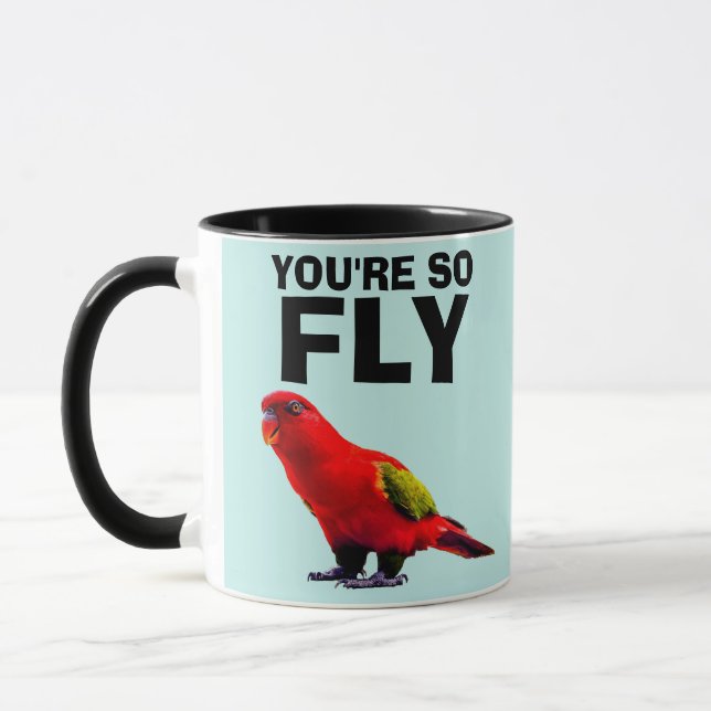 PARROT PUN FUNNY FRIEND COFFEE MUGG (Vänster)