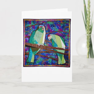 Parrot Quilt Card Kort