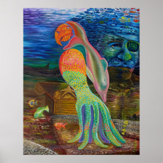 "PARROT REEF" POSTER