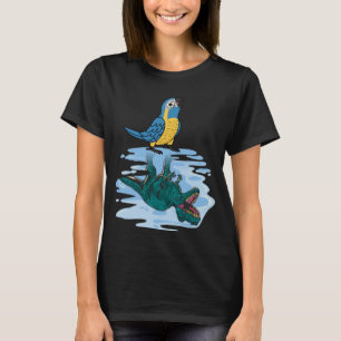 Parrot & Rex Reflection I Blue-trogen Macaw T Shirt