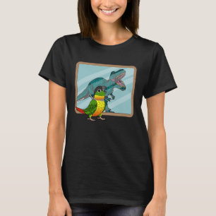 Parrot & Rex Reflection I Gult Sided Grönt Cheek T Shirt