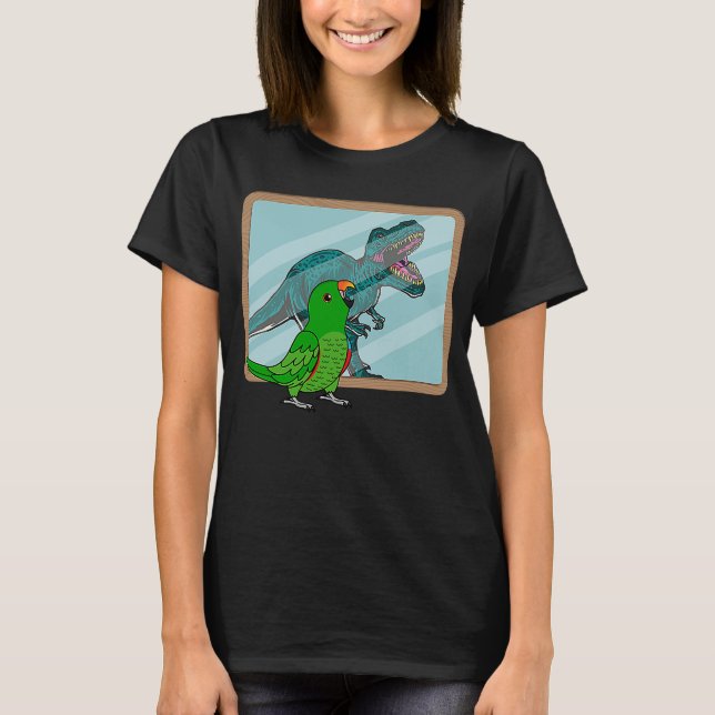 Parrot & Rex Reflection I Male Eclectus T Shirt (Framsida)