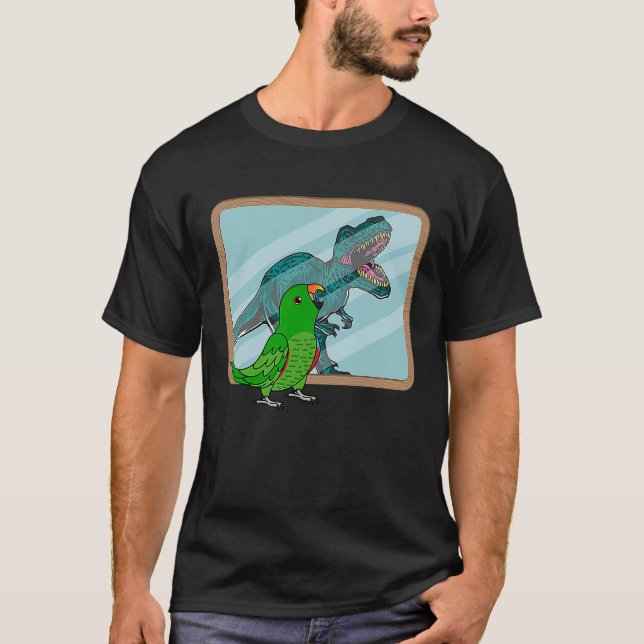 Parrot & Rex Reflection I Male Eclectus T Shirt (Framsida)