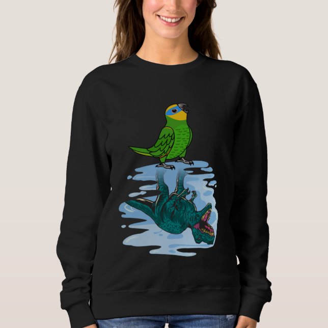 Parrot & Rex Reflection I Orange vingade Amazon T Shirt (Framsida)