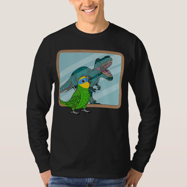 Parrot & Rex Reflection I Orange winged Amazon T Shirt (Framsida)