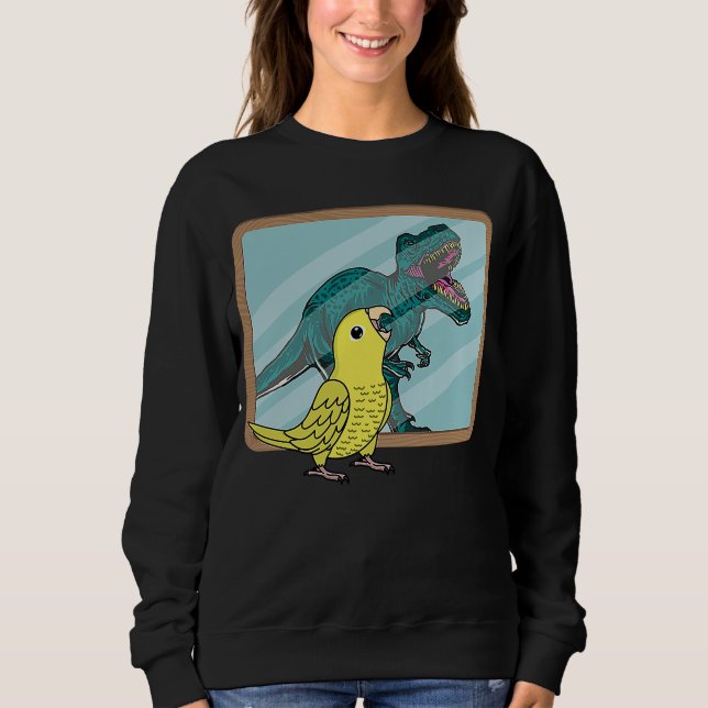 Parrot & Rex Refltion I Gult Parrotlet T Shirt (Framsida)