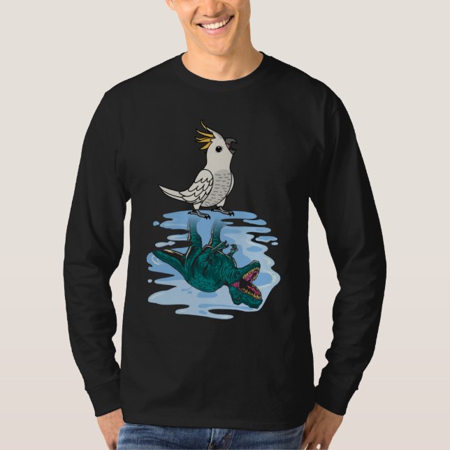 Parrot & Rex Refltion I Svavel Crested Cockatoo T Shirt (Framsida)