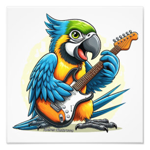 Parrot Rock musik Fototryck