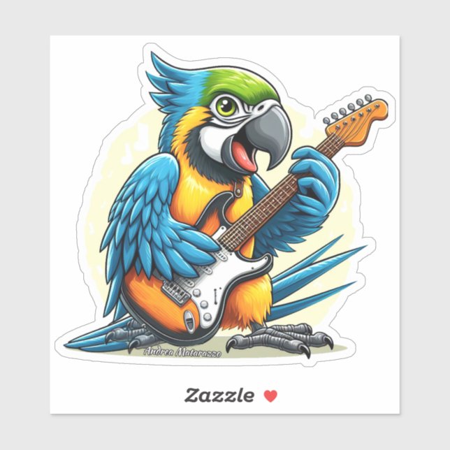 Parrot Rock musik Klistermärken (Ark)