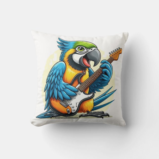 Parrot Rock musik Kudde (Framsida)