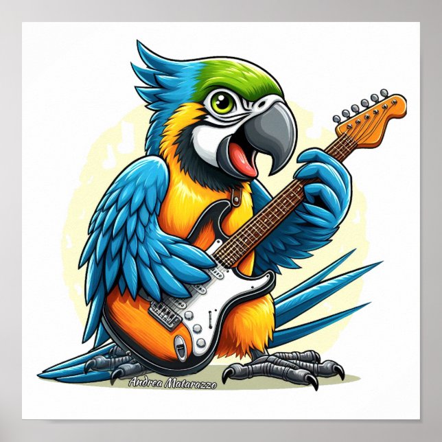 Parrot Rock musik Poster (Framsidan)