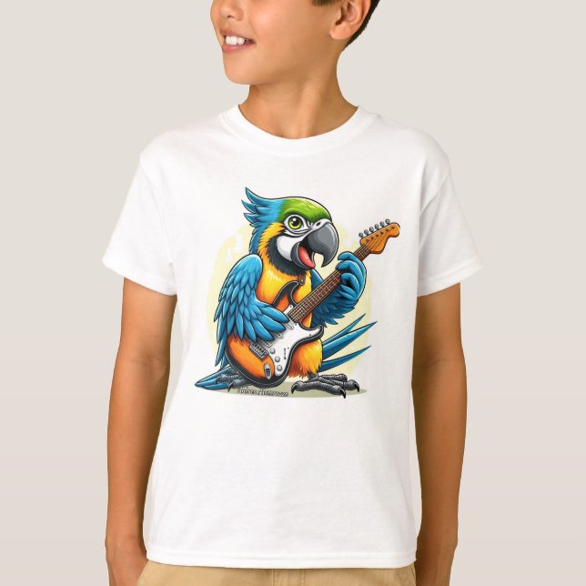 Parrot Rock musik T Shirt (Framsida)