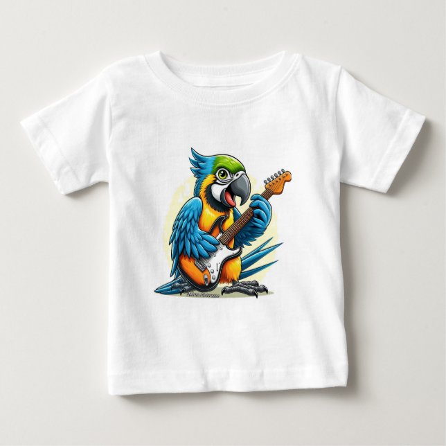 Parrot Rock musik T Shirt (Framsida)