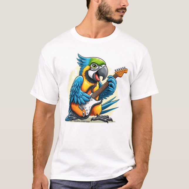 Parrot Rock musik T Shirt (Framsida)