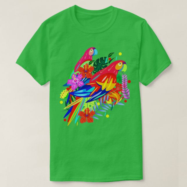 Parrot roligt 1 t shirt (Design framsida)