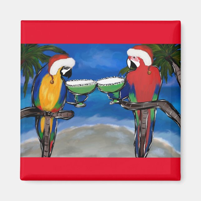 Parrot Santa Magnet (Framsidan)